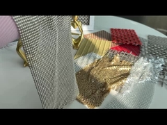 Weave ODM Luxury Metal Gold Silver Sequin Fabric অ্যালুমিনিয়াম খাদ
