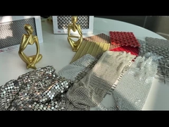 SHUOLONG সজ্জা ইস্পাত ধাতু স্যাকিন ফ্যাব্রিক হোটেল ধাতু ফ্লেক ফ্যাব্রিক