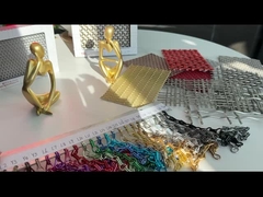 ওডিএম 2 মিমি ধাতব চেইন দরজা ফ্লাই স্ক্রিন চেইন পর্দা আর্কিটেকচারাল ড্রপারি জন্য