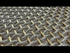 অ্যান্টি-ওয়ার নমনীয় স্টেইনলেস স্টীল জাল স্ক্রিন রুম বিভাজক জন্য প্লেইন বোনা