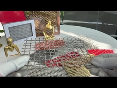 316 স্টেইনলেস স্টীল অলঙ্কারিক ধাতু জাল শীট 2'X2'' 8ft দৈর্ঘ্য