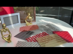 পার্টিশন ডেকোরেটিভ বোনা ওয়্যার জাল প্যানেল AISI 316L প্রাকৃতিক রঙ