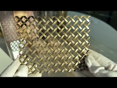 5 ফুট ক্রাইমড স্টেইনলেস স্টীল সজ্জা তারের জাল গ্রিজ 43.2% খোলা এলাকা