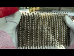 ফ্রি অয়েল ইন্ডাস্ট্রিয়াল ব্রেইটেড ওয়্যার জাল ওয়েভ লিনেন মেটাল জাল বেল্ট