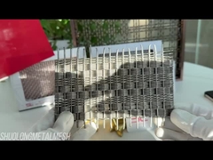 বোনা আর্কিটেকচারাল ডেকোরেটিভ স্ক্রিন জাল স্টেইনলেস স্টীল এসজিএস 4.5 মিমি পুরু