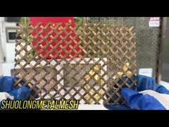 আলংকারিক সোণার বোনা তারের জাল 2 মি OEM এসজিএস