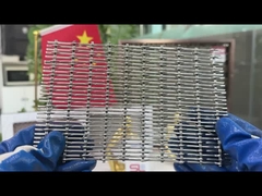 অ্যালুমিনিয়াম ক্রাইমড 3.3 মিমি সজ্জা বোনা তারের জাল Anodizing