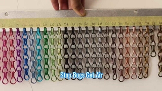 অ্যালুমিনিয়াম চেইন ফ্লাই স্ক্রিন পোকা সুরক্ষা