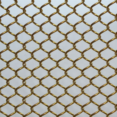 OEM স্টেইনলেস স্টীল মেটাল কয়েল ড্রেপারি Woven Wire Mesh Shower Curtain