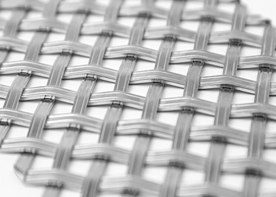 0.5m-2.0m প্রস্থ স্থাপত্য জাল 1.2mm-5.0mm খোলার আকার