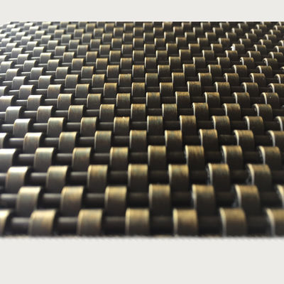ক্ষয় প্রতিরোধী Woven Wire Mesh প্যানেল স্টিল আয়তক্ষেত্রাকার নিকেল Plating