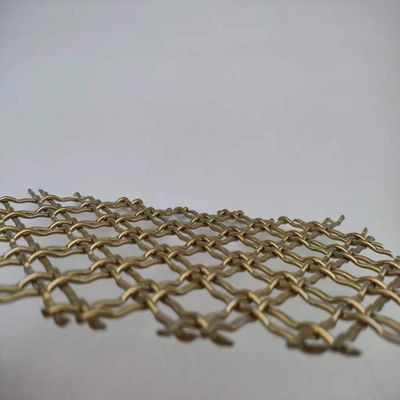 400 Mesh Pvd গোল্ড ডেকোরেটিভ মেটাল Mesh বাণিজ্যিক অ্যাপ্লিকেশন জন্য