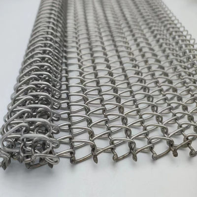 ইন্টারলকড স্পাইরাল ওয়্যার জাল আকার 2mm-20mm কাস্টমাইজড রঙ স্টেইনলেস স্টীল
