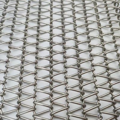 ইন্টারলকড স্পাইরাল ওয়্যার জাল আকার 2mm-20mm কাস্টমাইজড রঙ স্টেইনলেস স্টীল