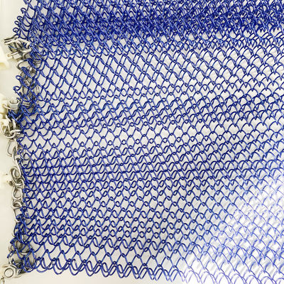 OEM স্টেইনলেস স্টীল মেটাল কয়েল ড্রেপারি Woven Wire Mesh Shower Curtain