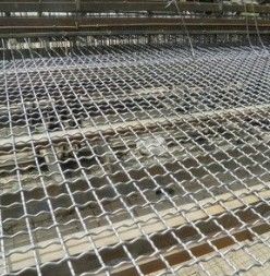 30m OEM গ্যালভানাইজড ক্রাম্পড ওয়্যার জাল স্ক্রীনিং এবং ফিল্টারিং মধ্যে