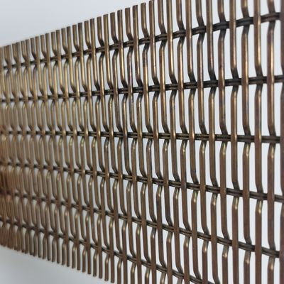 Anodized অ্যালুমিনিয়াম Woven Wire Fabric Mesh Crimped Woven Wire Mesh জন্য বেড়া
