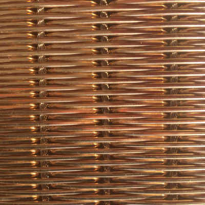 ক্ষয় প্রতিরোধী বৃত্তাকার সজ্জা Woven Wire Mesh সুন্দর দীর্ঘস্থায়ী প্রসাধন