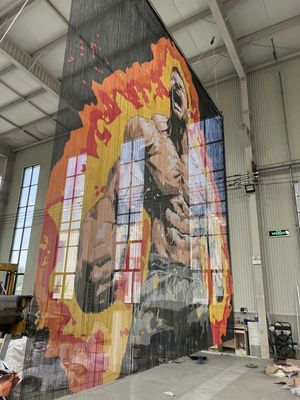 খাদ্য প্রক্রিয়াকরণ প্ল্যান্টের জন্য আদর্শ শক্তিশালী এবং টেকসই অ্যালুমিনিয়াম চেইন ফ্লাই স্ক্রিন