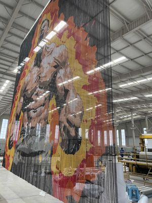 খাদ্য প্রক্রিয়াকরণ প্ল্যান্টের জন্য আদর্শ শক্তিশালী এবং টেকসই অ্যালুমিনিয়াম চেইন ফ্লাই স্ক্রিন