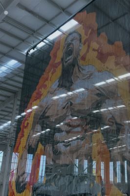 খাদ্য প্রক্রিয়াকরণ প্ল্যান্টের জন্য আদর্শ শক্তিশালী এবং টেকসই অ্যালুমিনিয়াম চেইন ফ্লাই স্ক্রিন