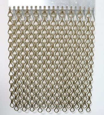 শিল্পক্ষেত্রে ব্যবহারের জন্য ৬০% খোলা স্থানযুক্ত ২৪মিমি চেইন দূরত্ব এবং ১.২মিমি তারের ব্যাসযুক্ত অ্যালুমিনিয়াম চেইন ফ্লাই স্ক্রিন