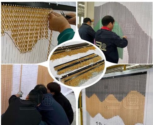 শিল্পের জন্য আদর্শ টেকসই অ্যালুমিনিয়াম চেইন ফ্লাই স্ক্রিন, কার্যকর পোকামাকড় সুরক্ষা এবং দীর্ঘস্থায়ী কর্মক্ষমতা প্রদান করে