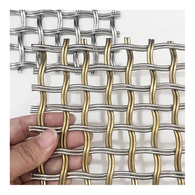 Custom Size and Color Architectural Woven Wire Mesh Uniform Weave Durable