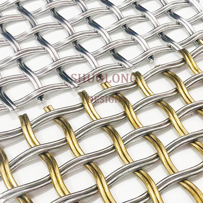 Custom Size and Color Architectural Woven Wire Mesh Uniform Weave Durable