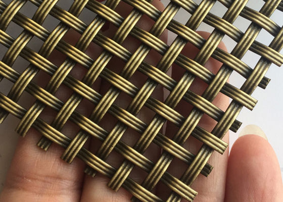 3.2mm ODM আলংকারিক মেটাল মেশ স্ক্রীন ওয়্যার গ্রিল অ্যান্টিক ধাতুপট্টাবৃত