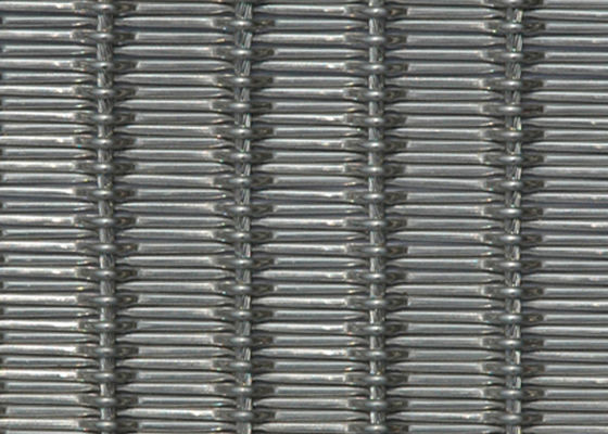 Crimped 9mm 2m নমনীয় ধাতু জাল ফ্যাব্রিক OEM এলিভেটর অভ্যন্তরীণ ওয়াল প্যানেল