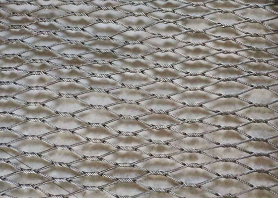 50x50mm অ্যান্টিরাস্ট নমনীয় তারের মেশ 1.6 মিমি ডায়া ব্রেইডেড ওয়্যার মেশ বার্ড স্ক্রীন