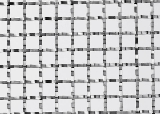 রেলিং 3m X 1.5m আর্কিটেকচারাল বোনা তারের জাল 304 স্টেইনলেস স্টীল