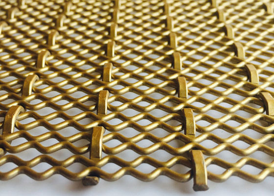 4.5mm সম্মুখভাগ আলংকারিক বোনা তারের জাল 4.0m X 2.0m