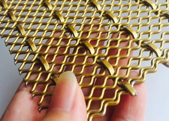4.5mm সম্মুখভাগ আলংকারিক বোনা তারের জাল 4.0m X 2.0m