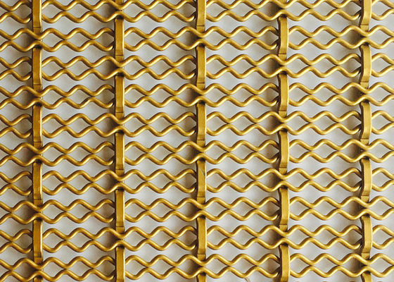 4.5mm সম্মুখভাগ আলংকারিক বোনা তারের জাল 4.0m X 2.0m