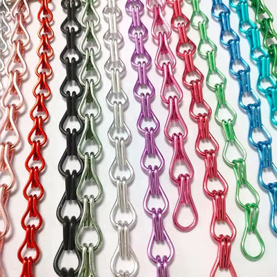 অ্যালুমিনিয়াম চেইন পর্দা ফ্লাই স্ক্রিন স্থায়িত্ব বায়ুচলাচল স্ক্রিন দরজা