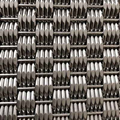 শহুরে বাণিজ্যিক ভবনের বড় আকারের সম্মুখের আবরণ জন্য কাস্টম ডিজাইন স্টেইনলেস স্টীল ধাতু ফ্যাব্রিক জাল