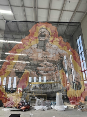 সৃজনশীল আলংকারিক অ্যালুমিনিয়াম চেইন পর্দা, আসবাবপত্র এবং শিল্প স্থাপনের জন্য, অগ্নি-প্রতিরোধী কাস্টমাইজযোগ্য মেটাল জাল ডিজাইন