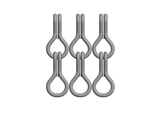 ১২x২৪মিমি চেইন সাইজের অ্যালুমিনিয়াম চেইন ফ্লাই স্ক্রিন, যা ৬০% খোলা জায়গা এবং ১.২মিমি তারের ব্যাস সহ পোকামাকড় নিয়ন্ত্রণের জন্য ব্যবহৃত হয়