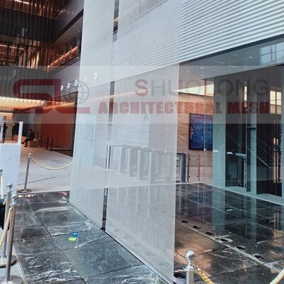 ফ্যাসাডের জন্য কাস্টমাইজযোগ্য খোলার আকার স্টেইনলেস স্টিল আর্কিটেকচারাল মেশ প্যানেল